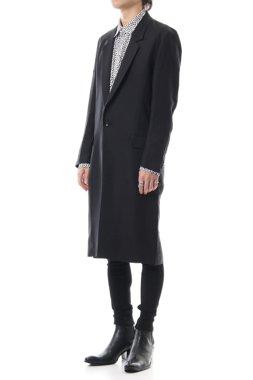 Ry/L Easy cross bio washer long jacket Black