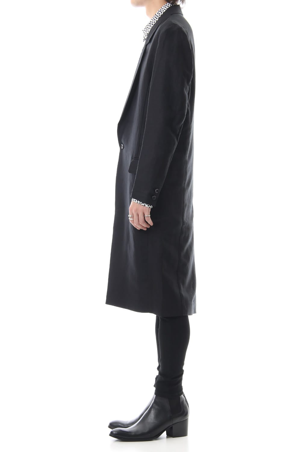 Ry/L Easy cross bio washer long jacket Black