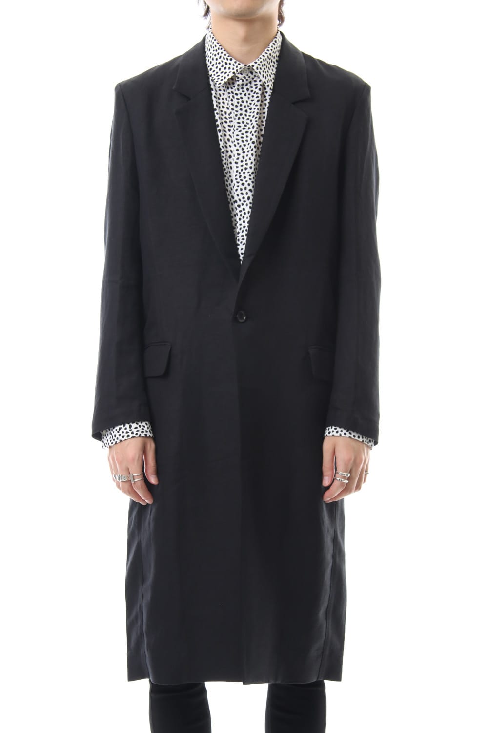 Ry/L Easy cross bio washer long jacket Black