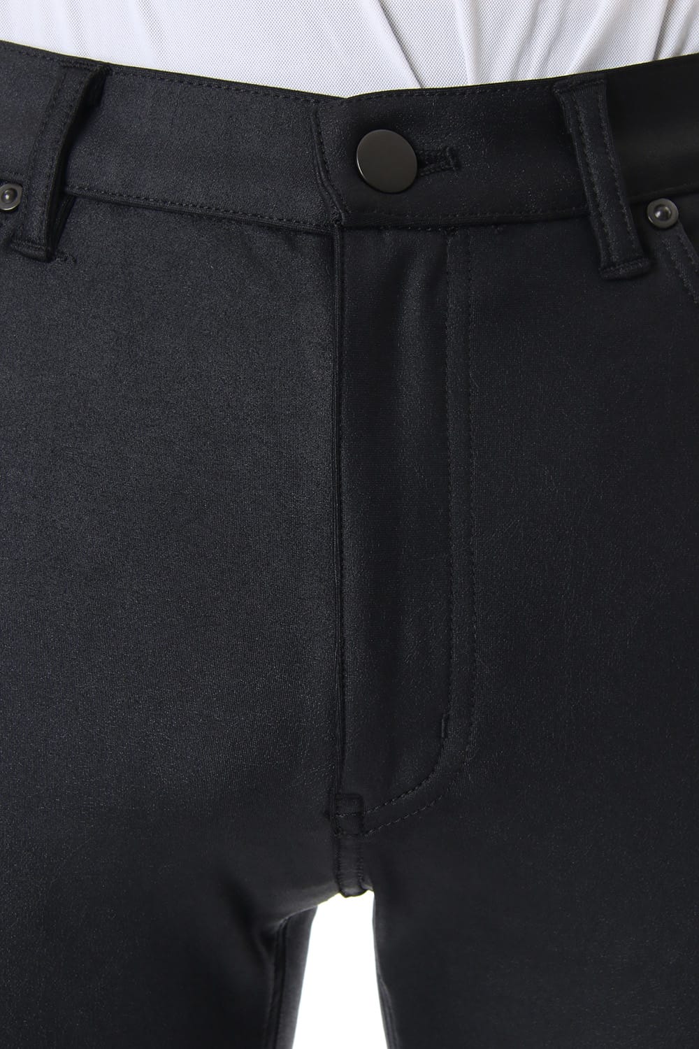 Leather-like high tension stretch leggings pants