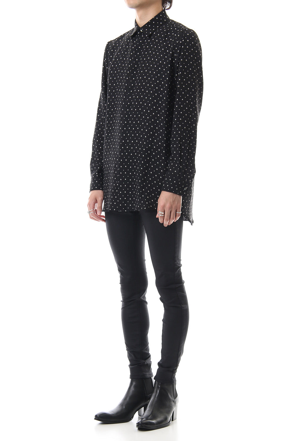 Leather-like high tension stretch leggings pants