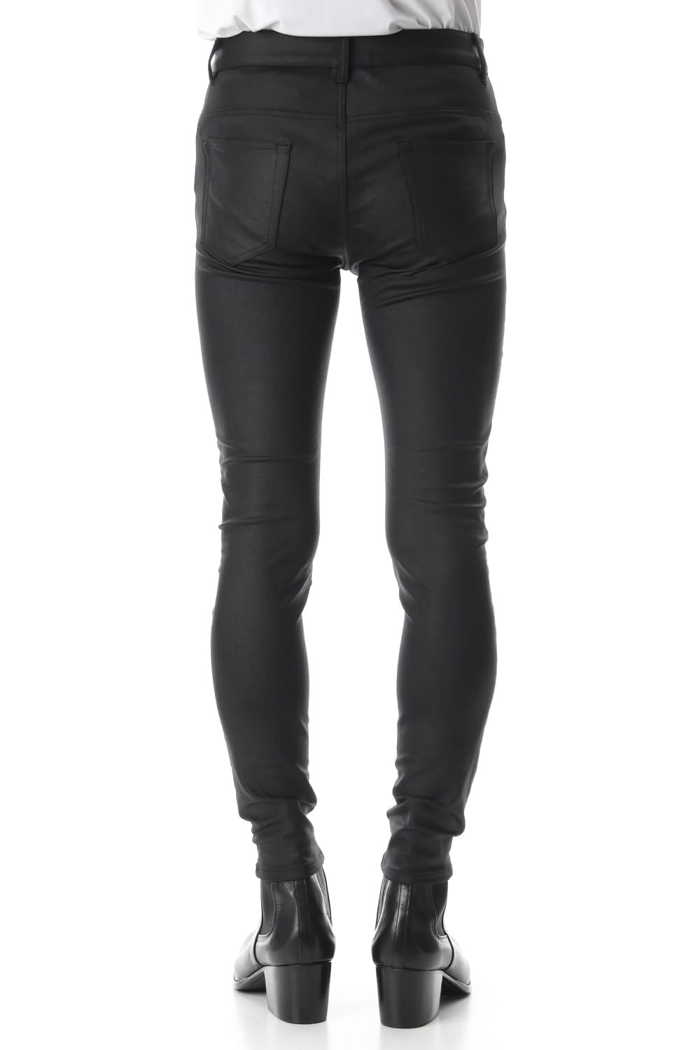 Leather-like high tension stretch leggings pants
