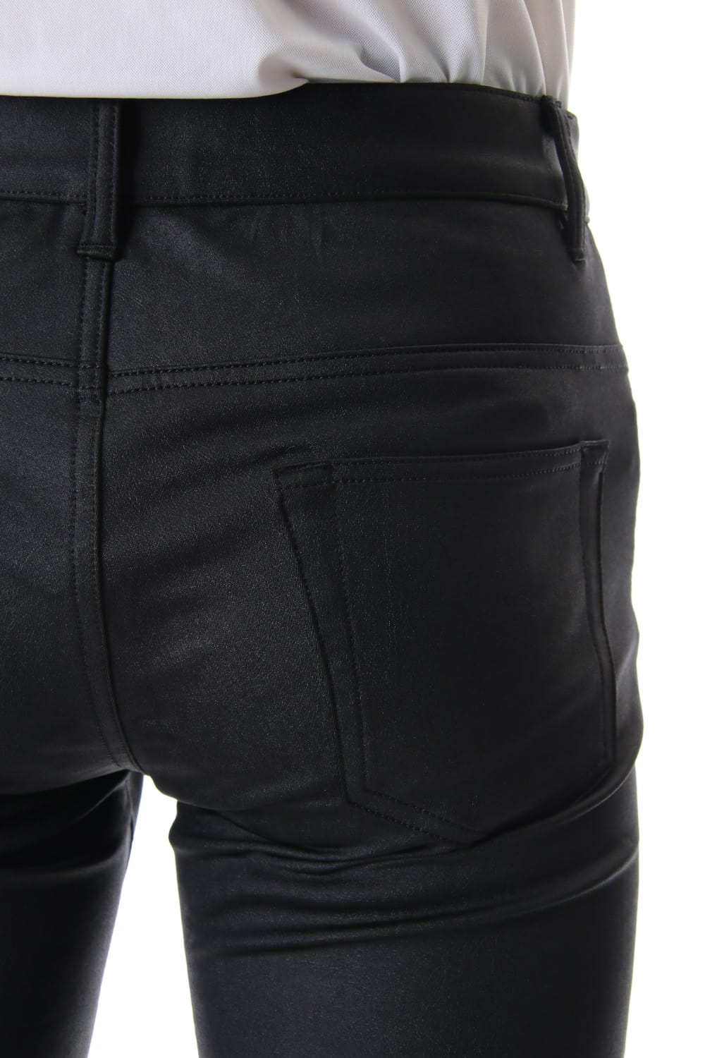 Leather-like high tension stretch leggings pants