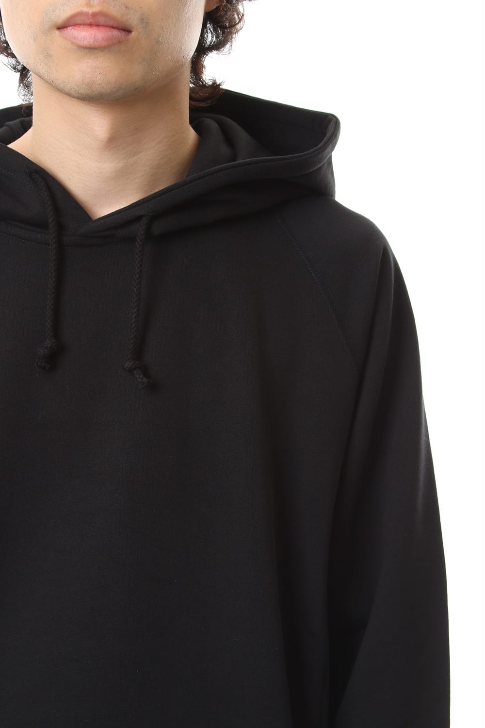 Middle fleece hoodie Black