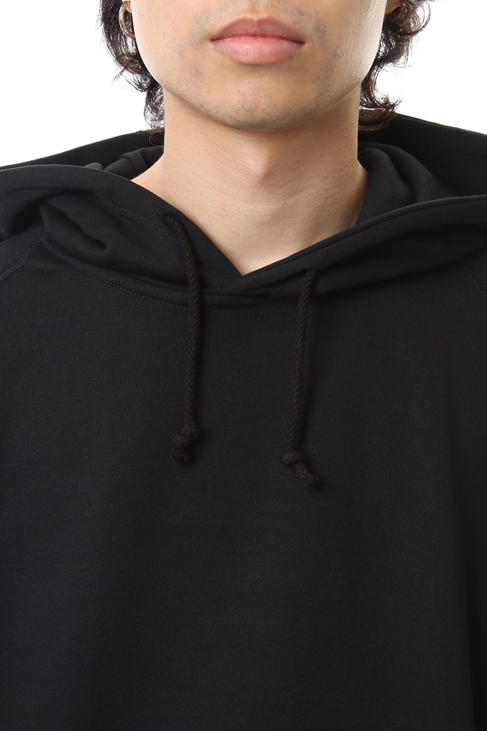 Middle fleece hoodie Black
