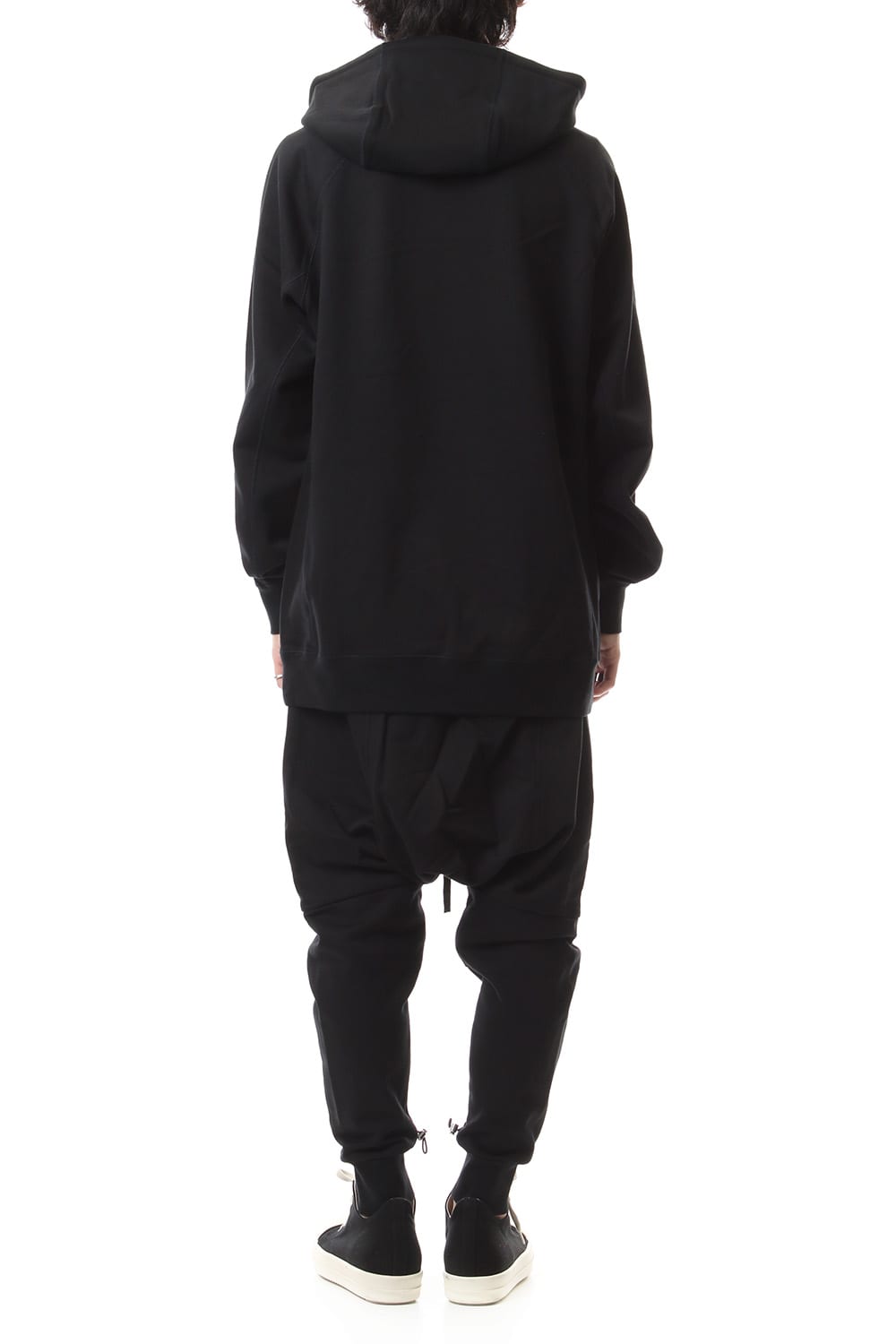 Middle fleece surrouel pants Black