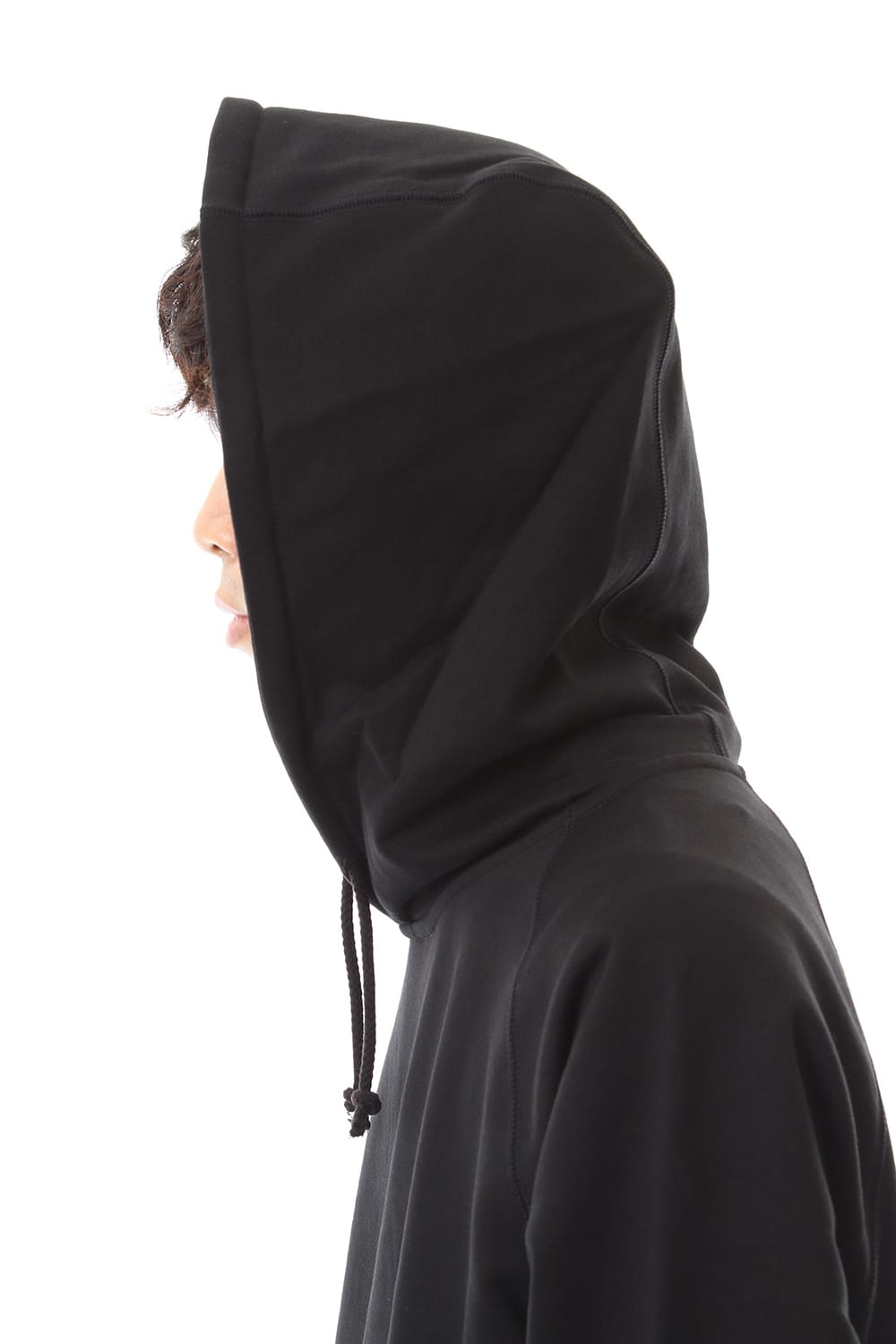 Middle fleece hoodie Black