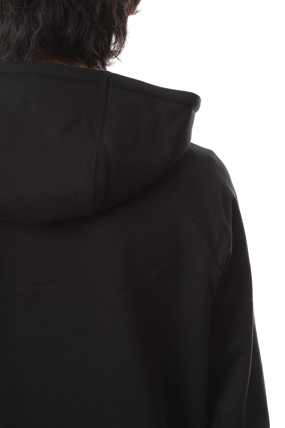 Middle fleece hoodie Black