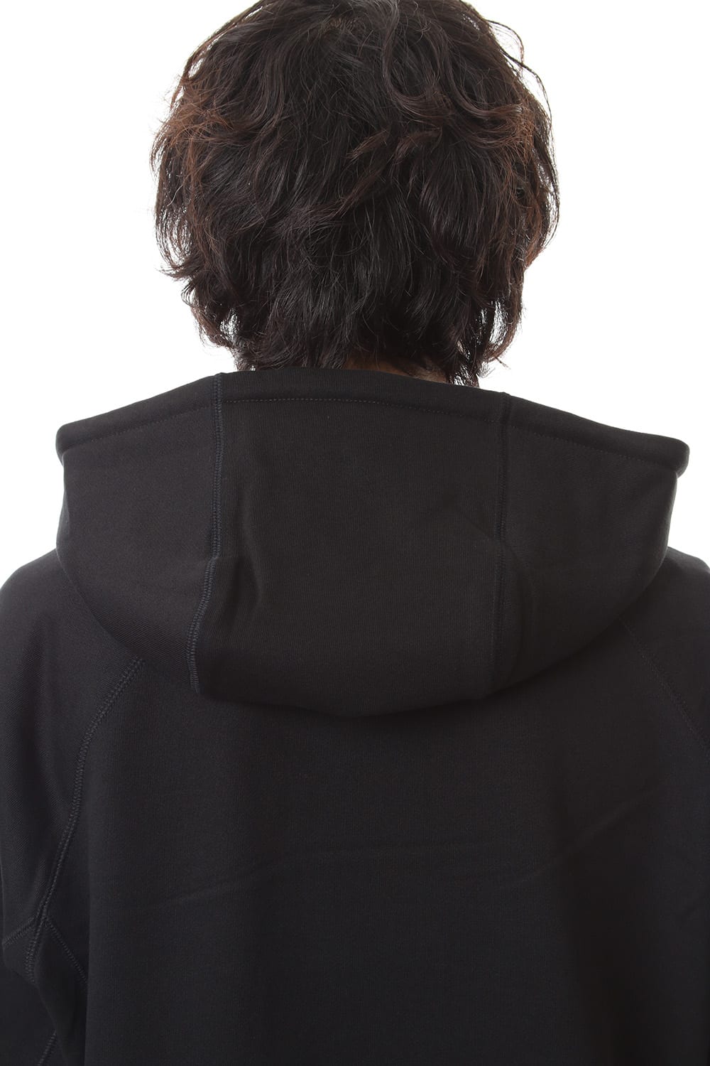 Middle fleece hoodie Black