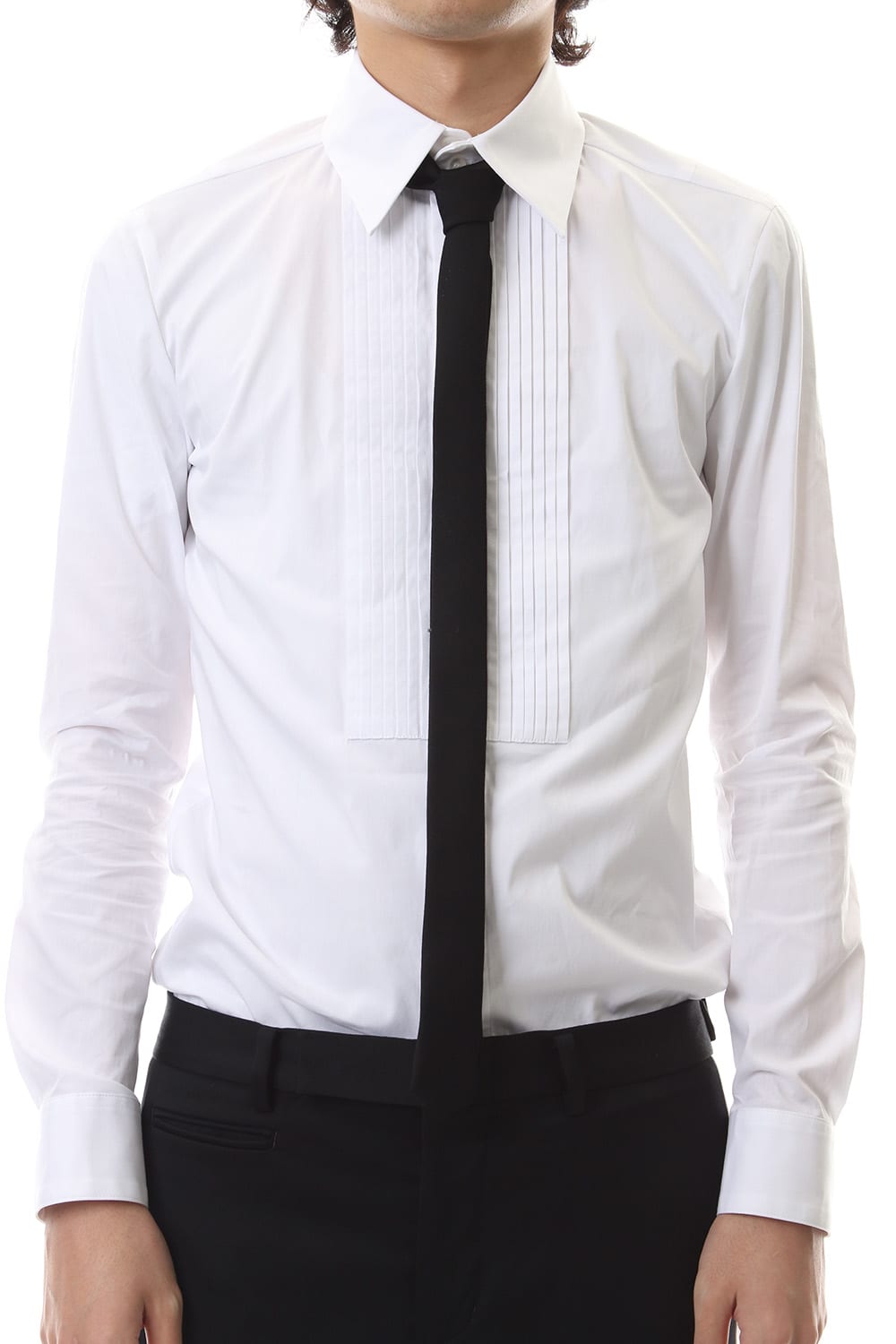 Tuxedo cross stretch narrow tie