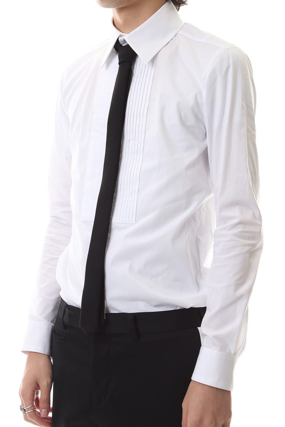 Tuxedo cross stretch narrow tie