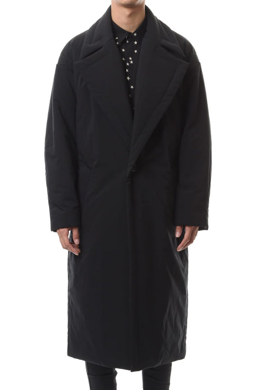 Taslan stretch taffeta coat Black