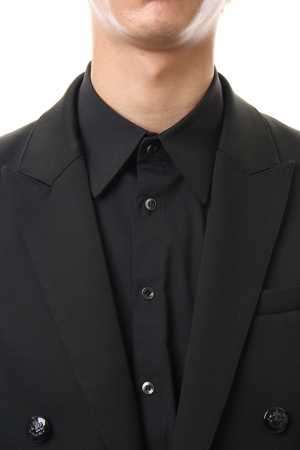 Hybrid French Twill Long Jacket Black