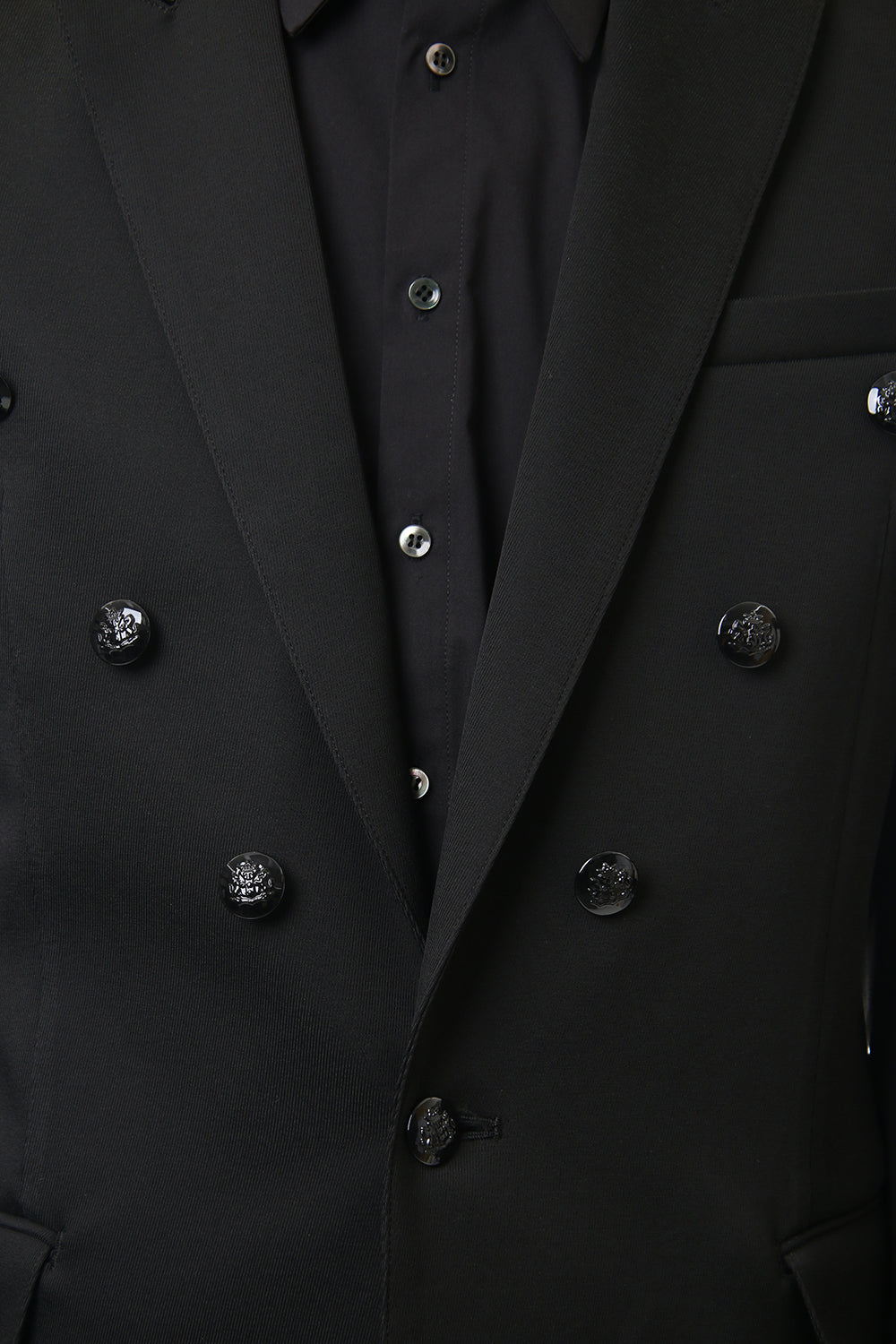 Hybrid French Twill Long Jacket Black