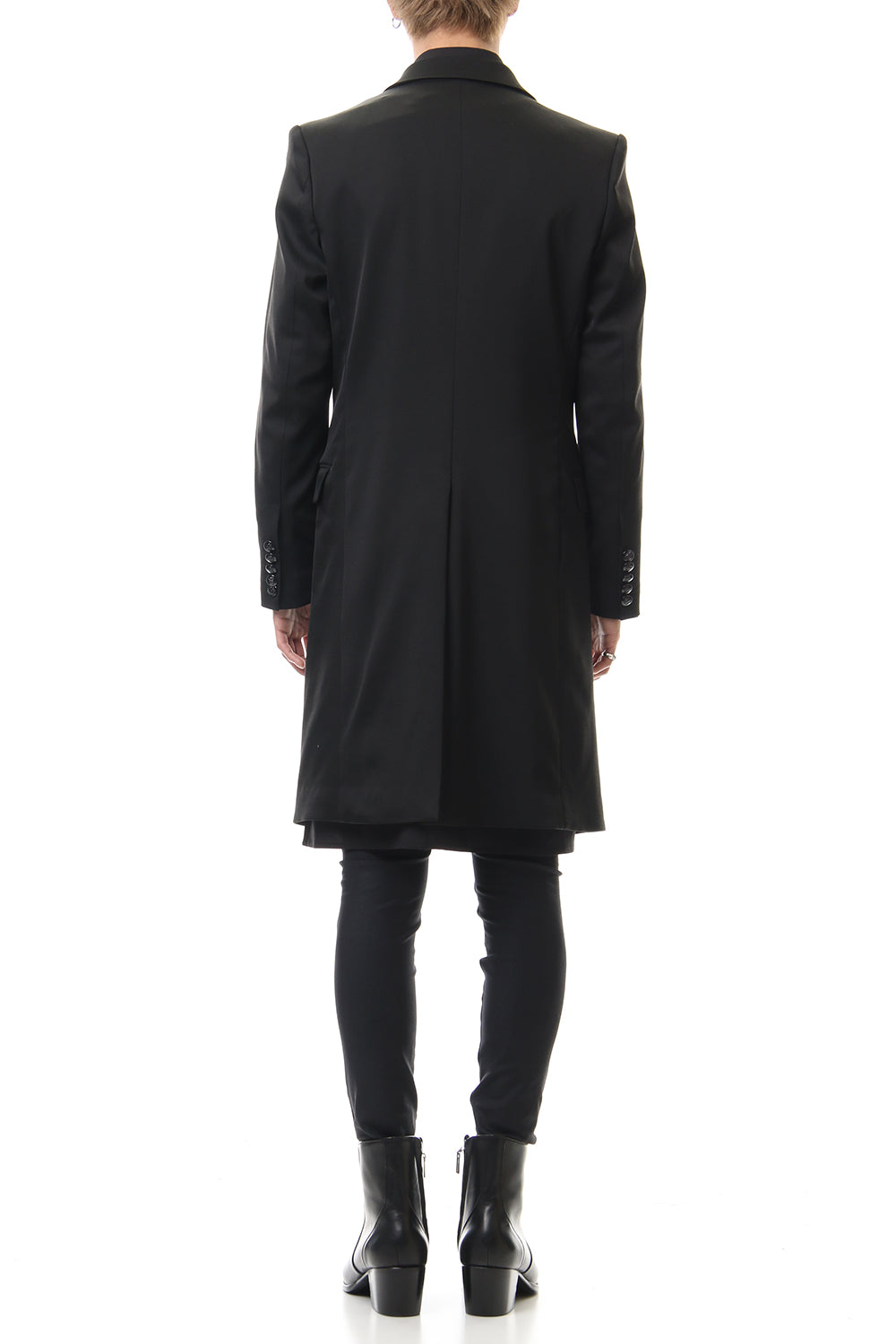 Hybrid French Twill Long Jacket Black