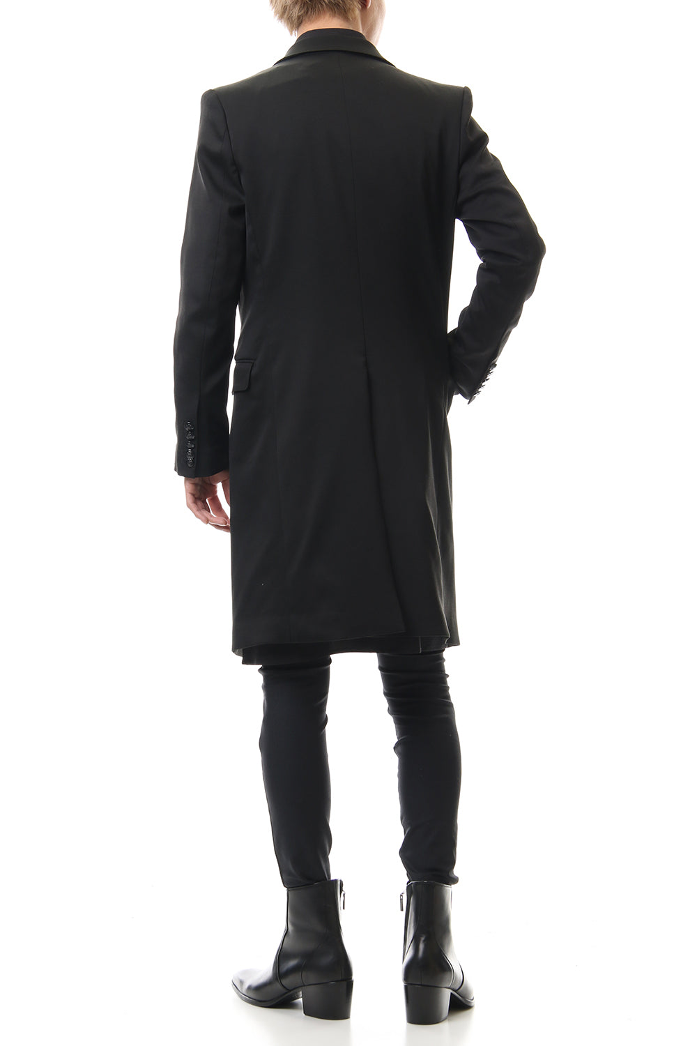 Hybrid French Twill Long Jacket Black