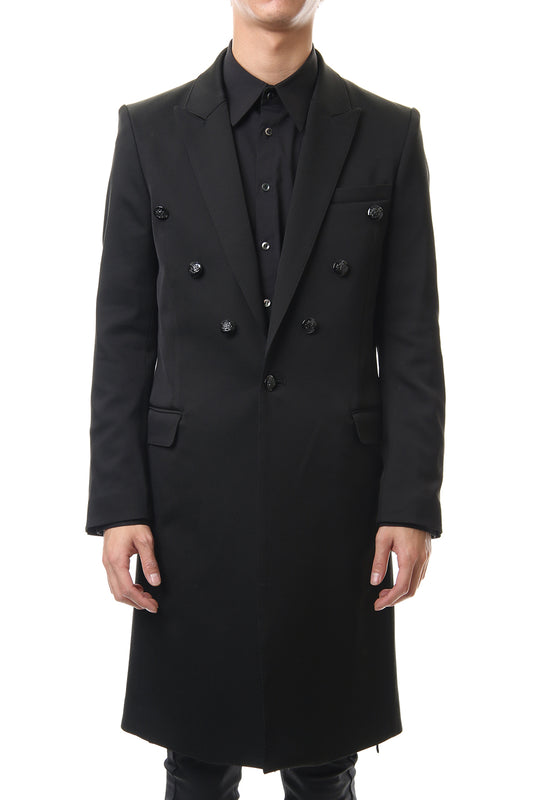 Hybrid French Twill Long Jacket Black