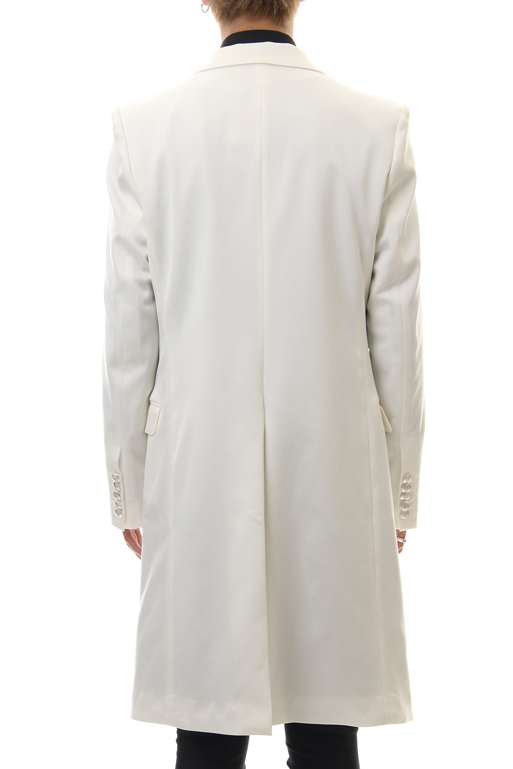 Hybrid French Twill Long Jacket (Off White)