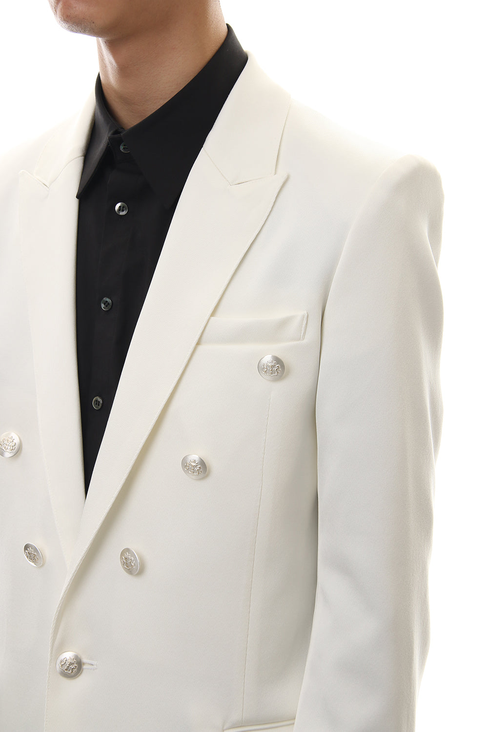 Hybrid French Twill Long Jacket (Off White)