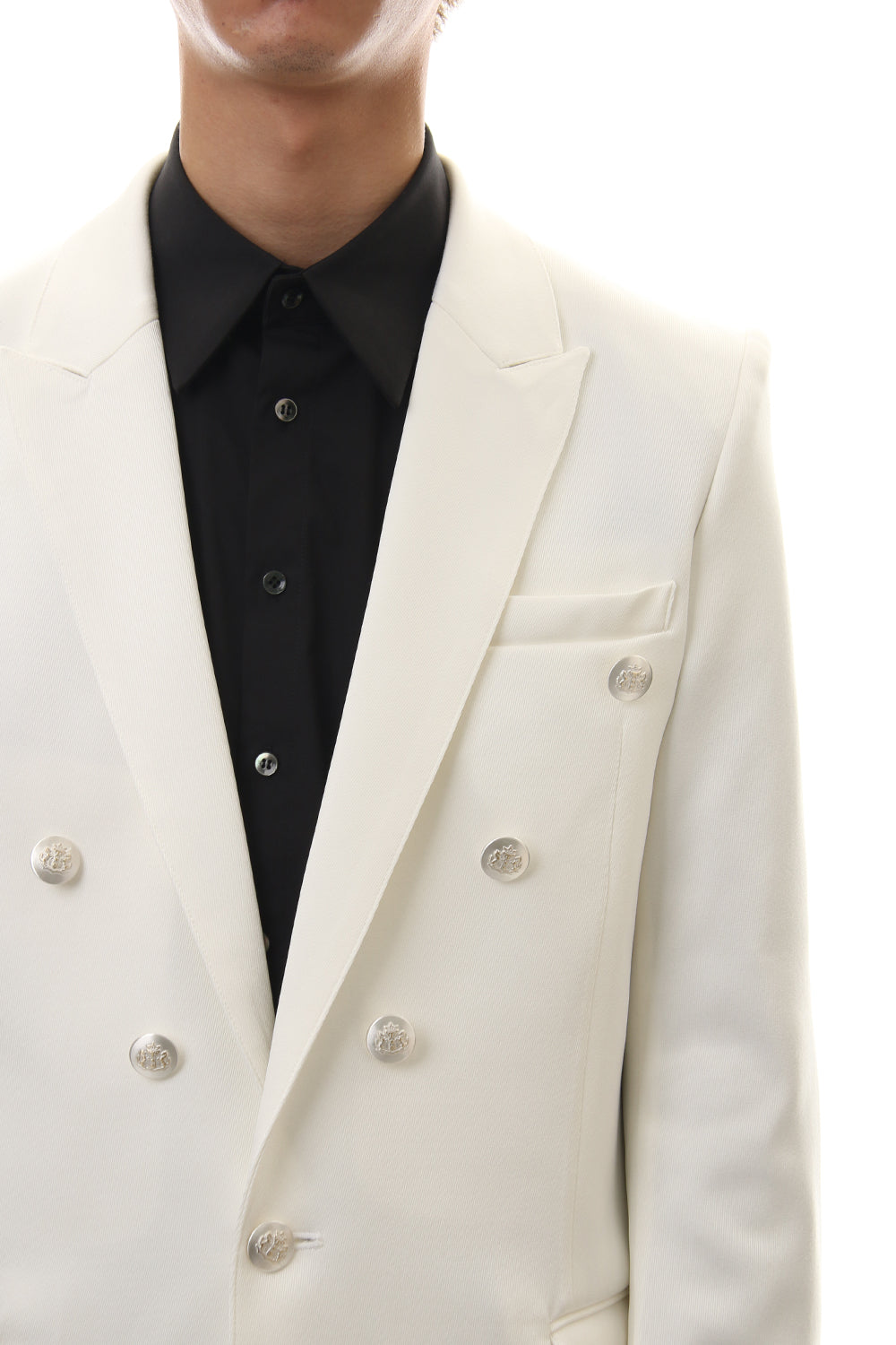 Hybrid French Twill Long Jacket (Off White)