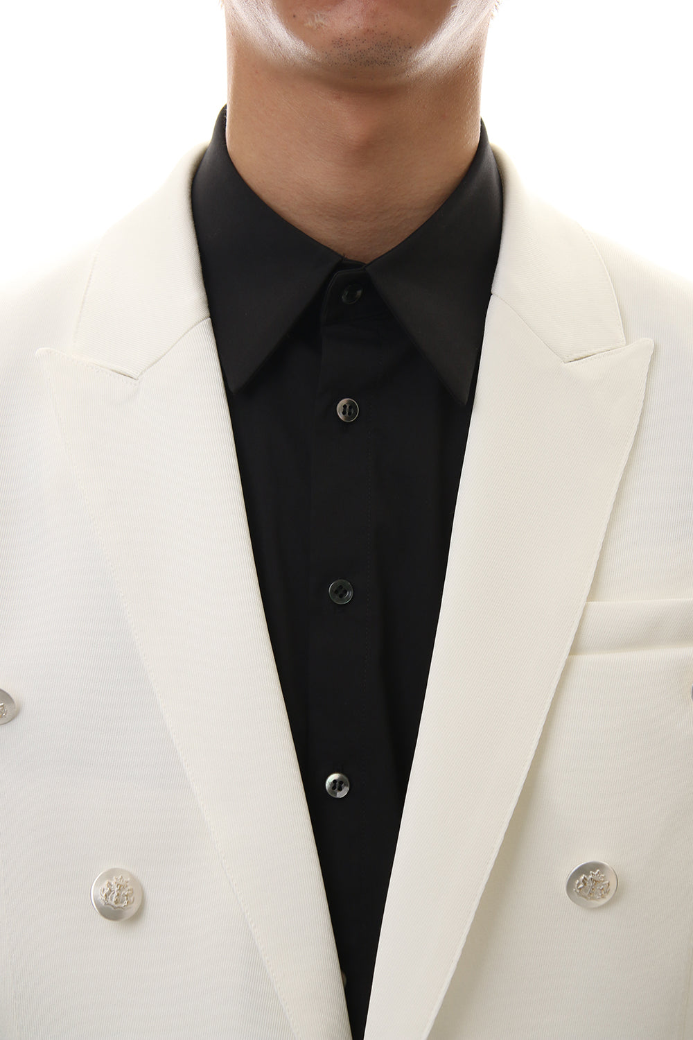 Hybrid French Twill Long Jacket (Off White)