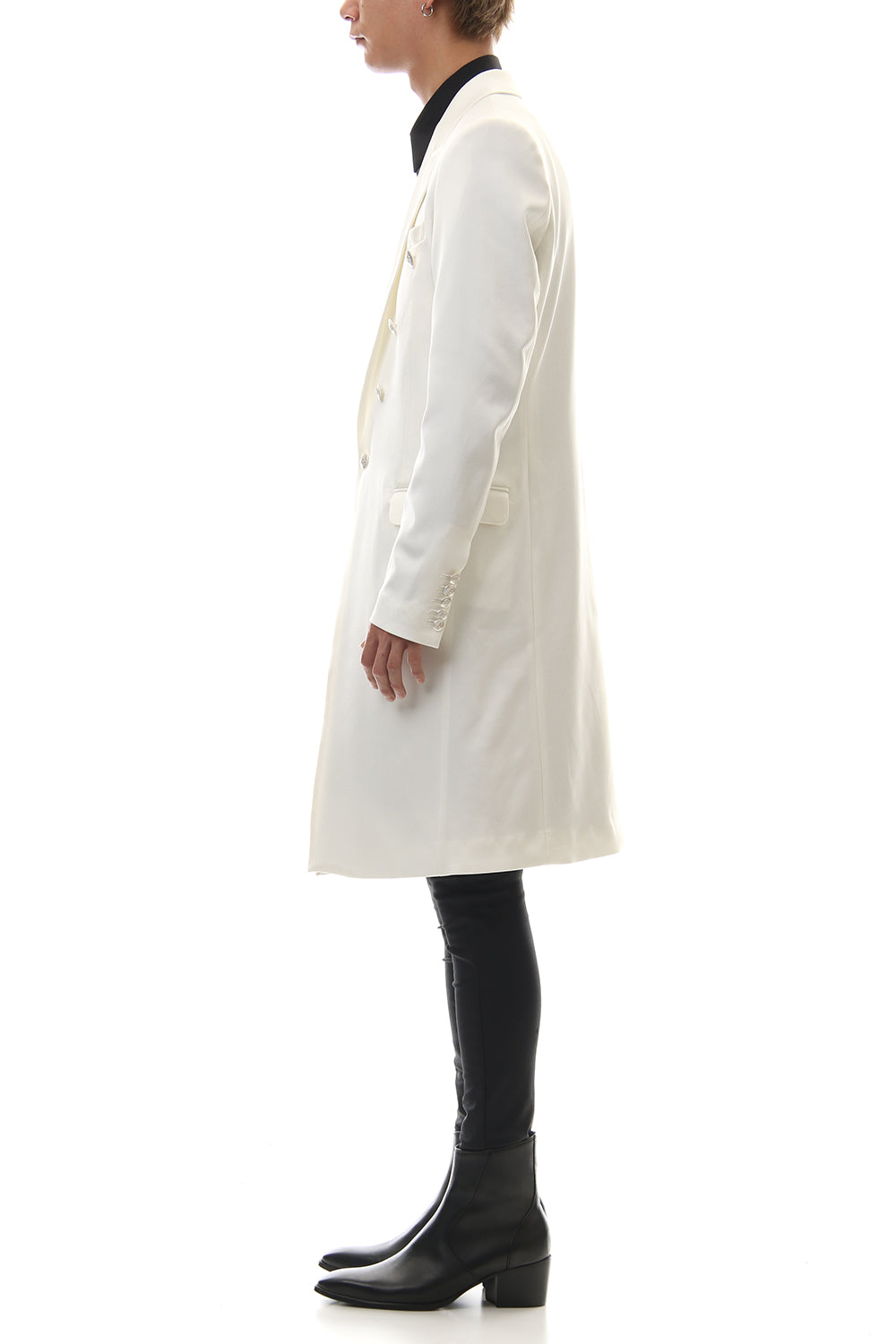 Hybrid French Twill Long Jacket (Off White)