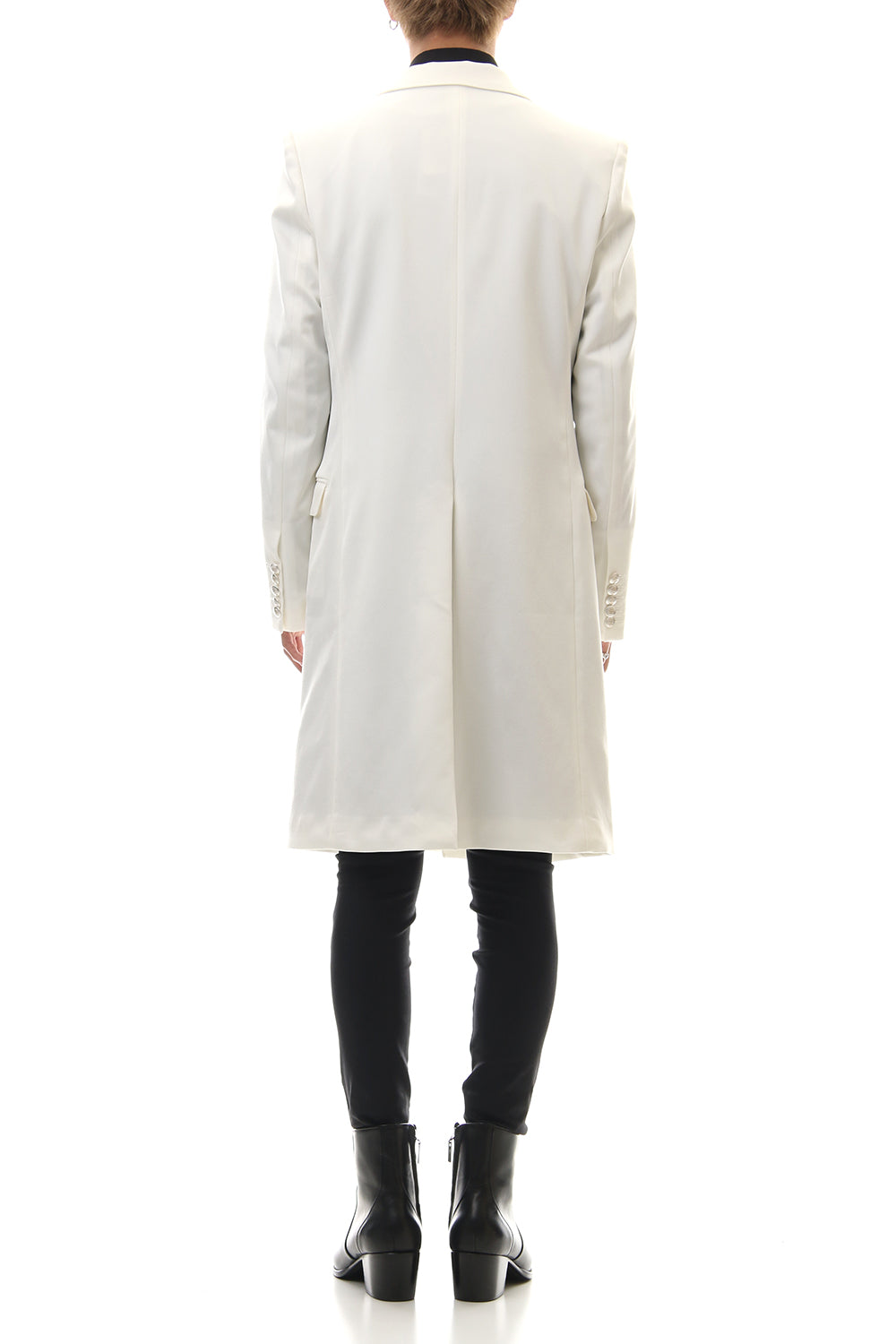 Hybrid French Twill Long Jacket (Off White)