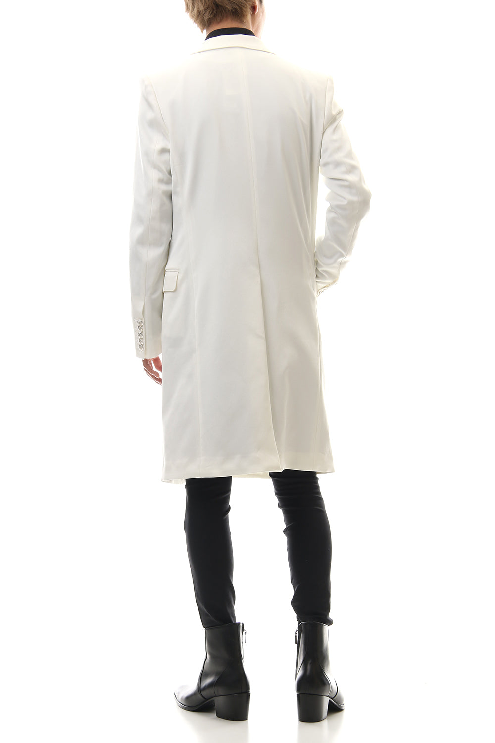 Hybrid French Twill Long Jacket (Off White)