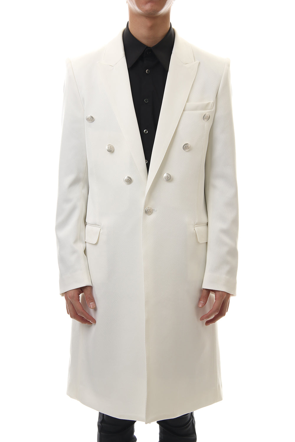 Hybrid French Twill Long Jacket (Off White)