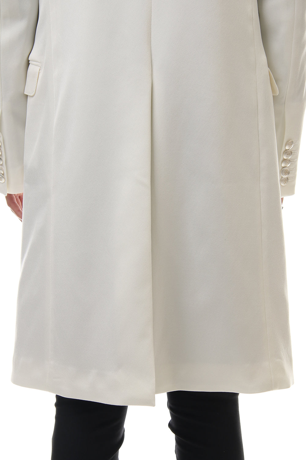 Hybrid French Twill Long Jacket (Off White)
