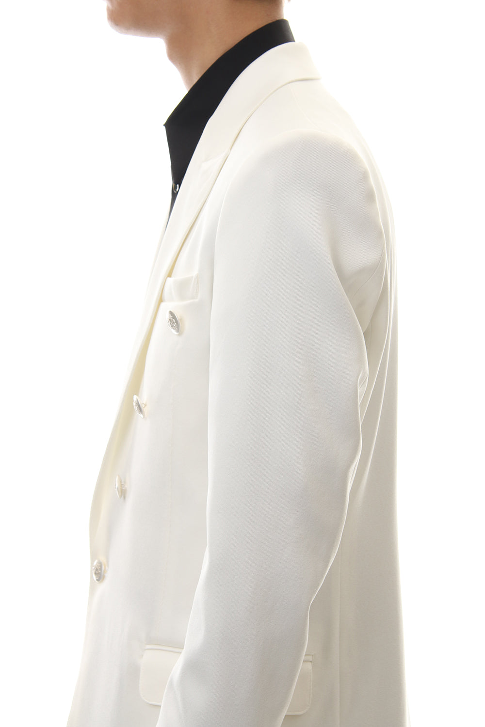 Hybrid French Twill Long Jacket (Off White)