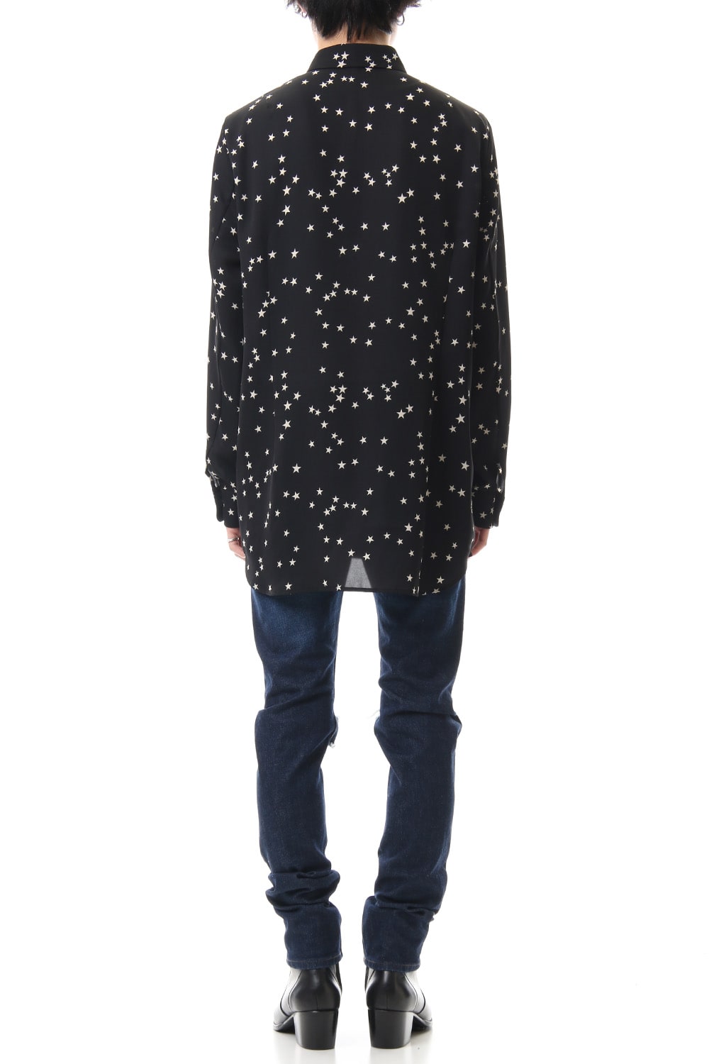 Knee Crushed Pants (Blue)