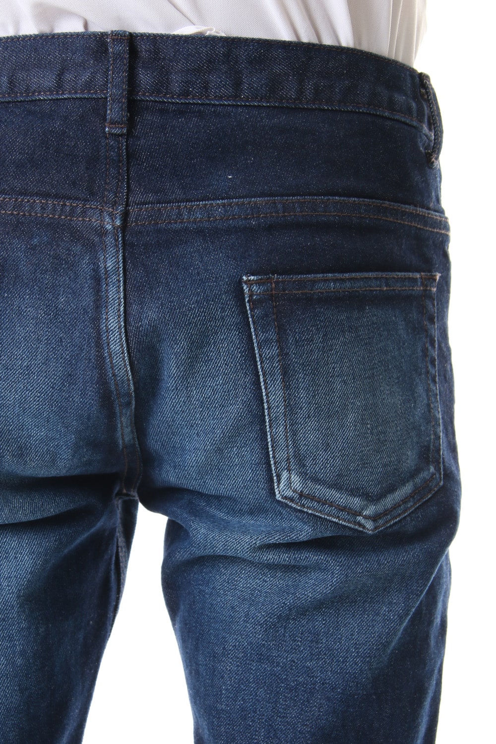 Knee Crushed Pants (Blue)