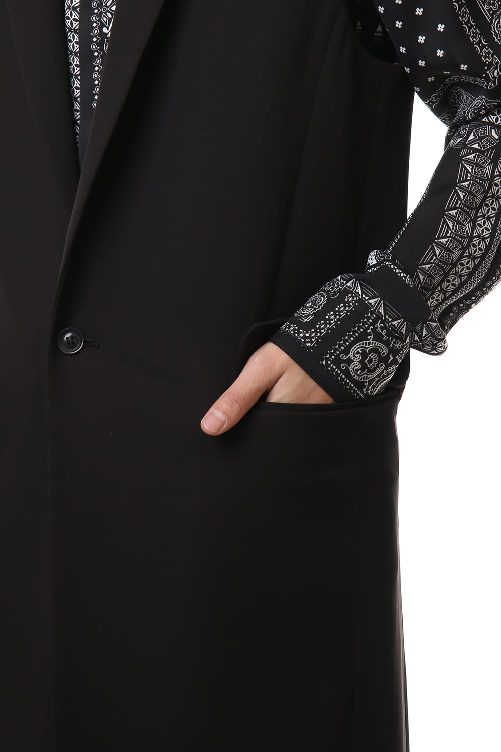 Dry Georgette Stretch Long Vest