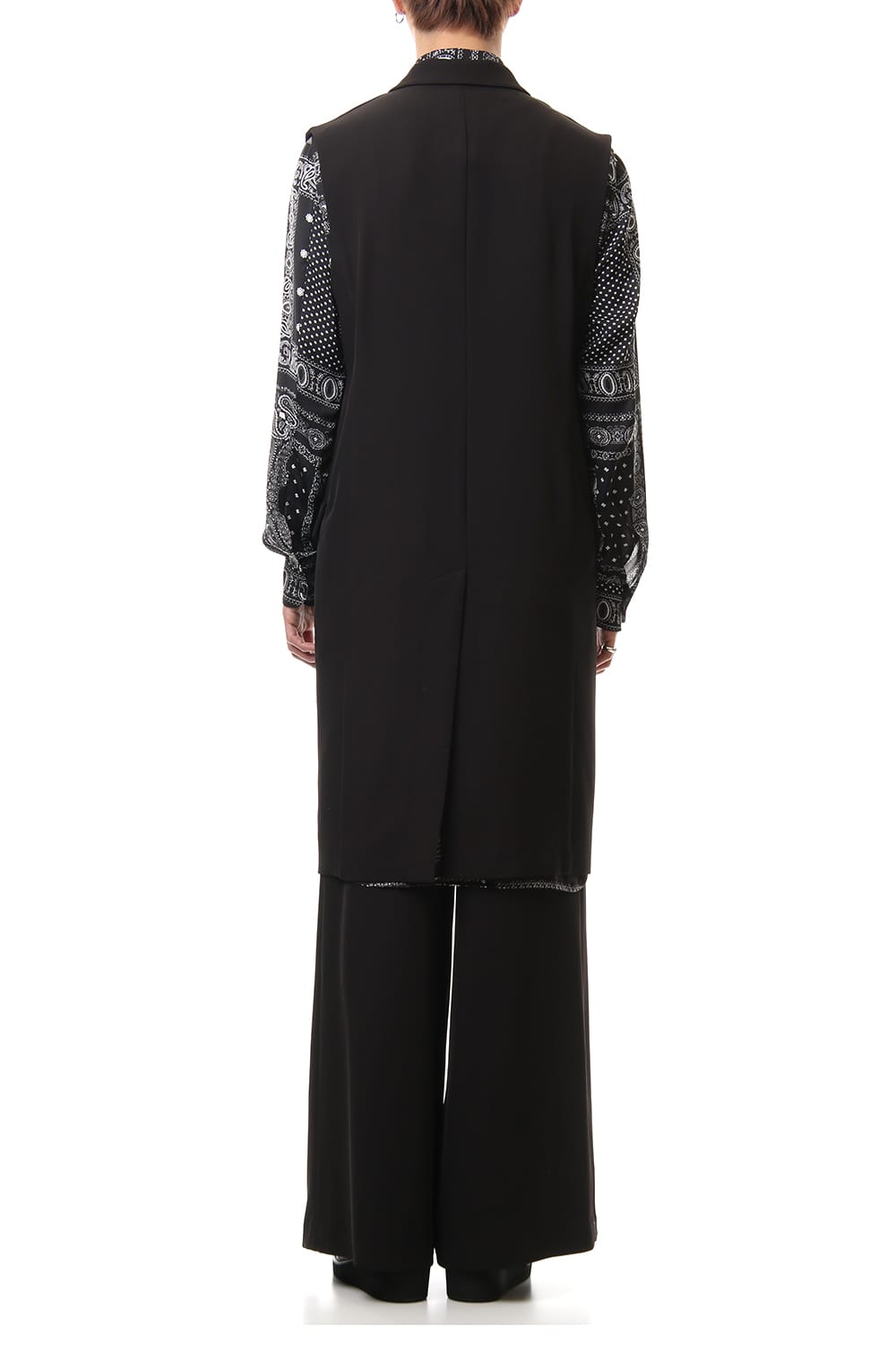 Dry Georgette Stretch Long Vest