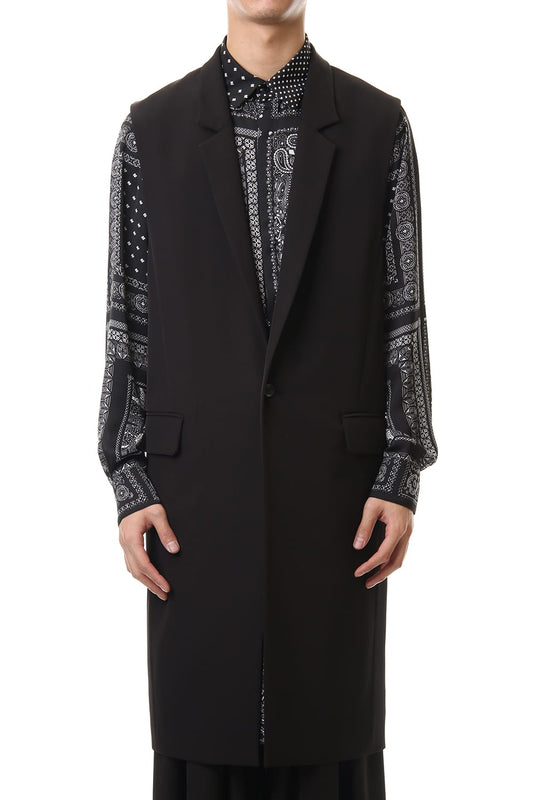 Dry Georgette Stretch Long Vest