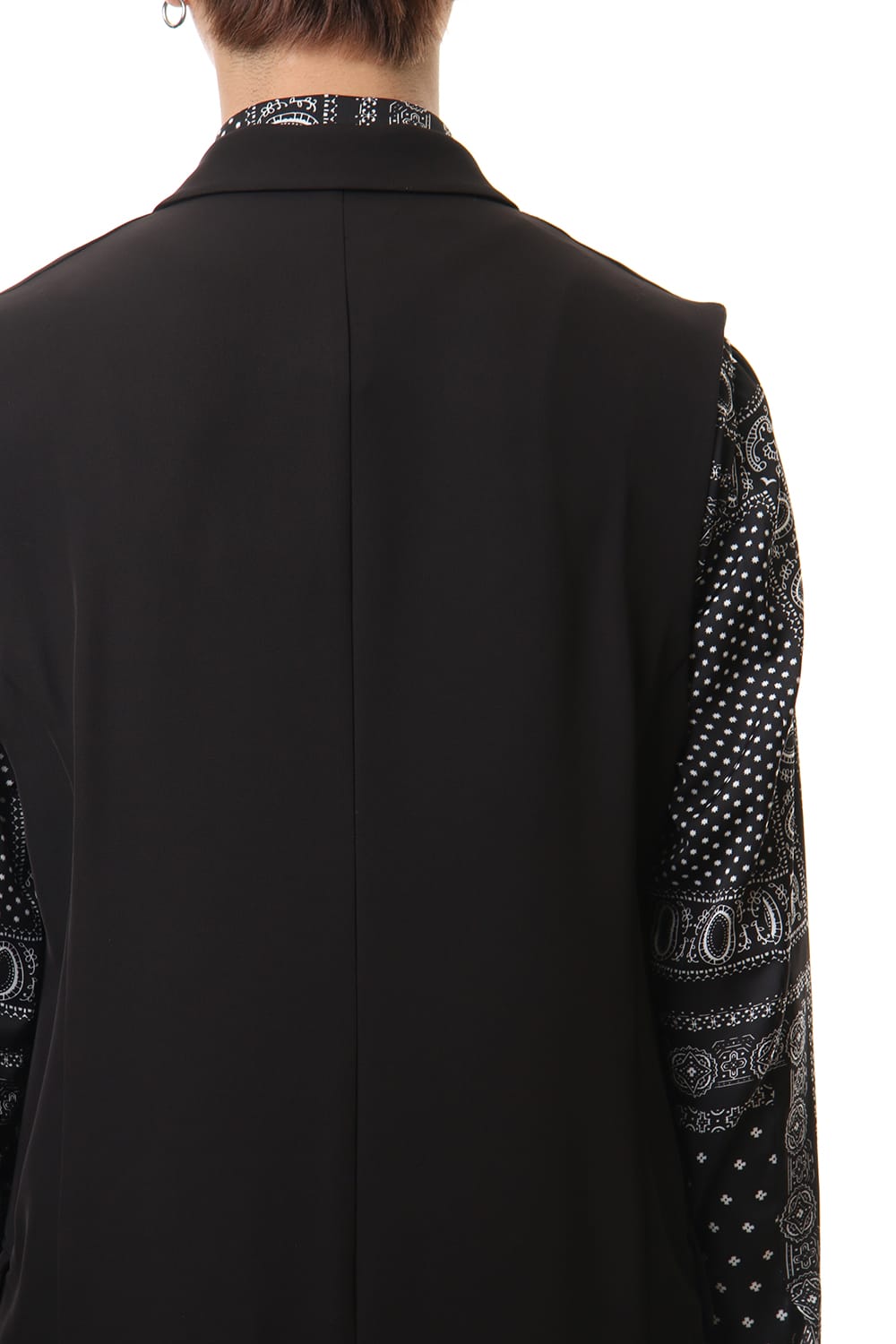 Dry Georgette Stretch Long Vest