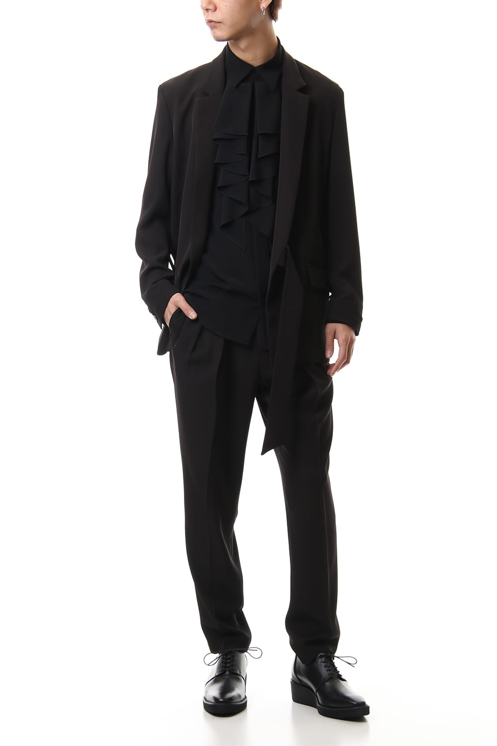 Dry Georgette Belted Jacket