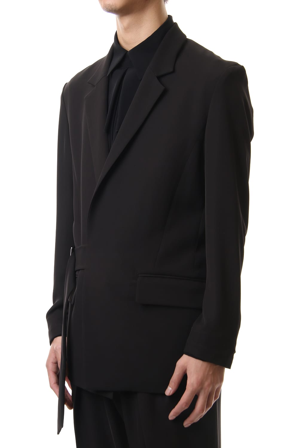 Dry Georgette Belted Jacket