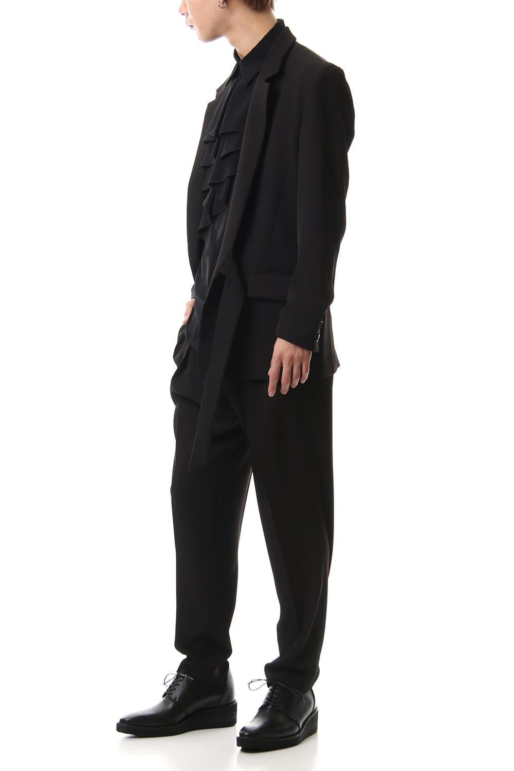 Dry Georgette Stretch Tuck Pants