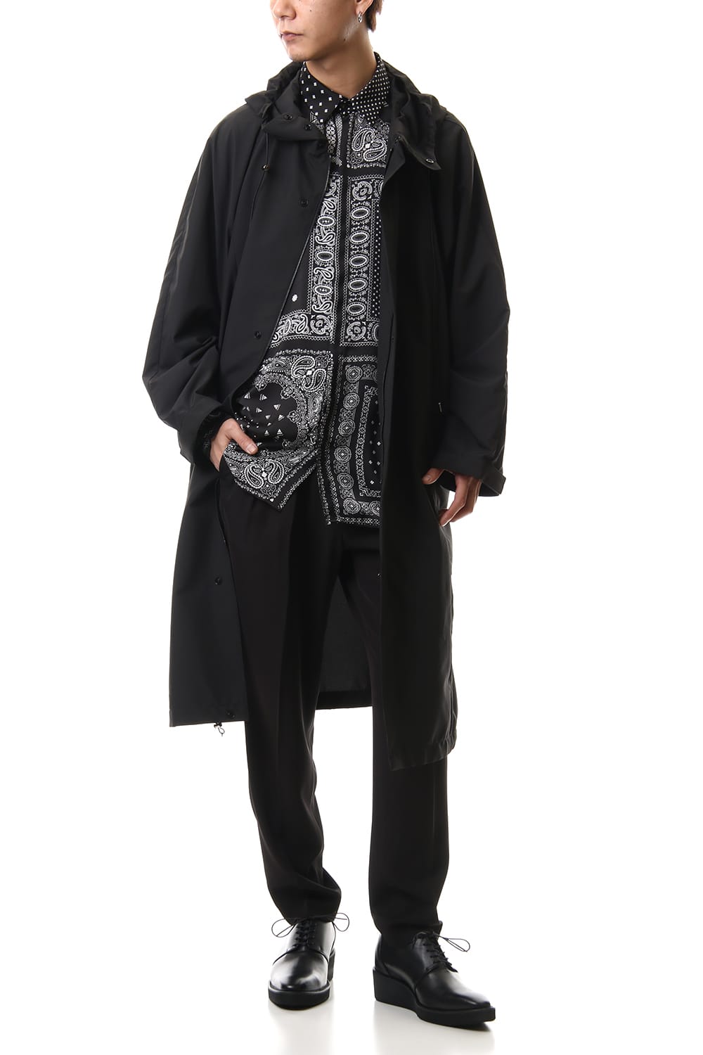 Mat taffeta Military Coat