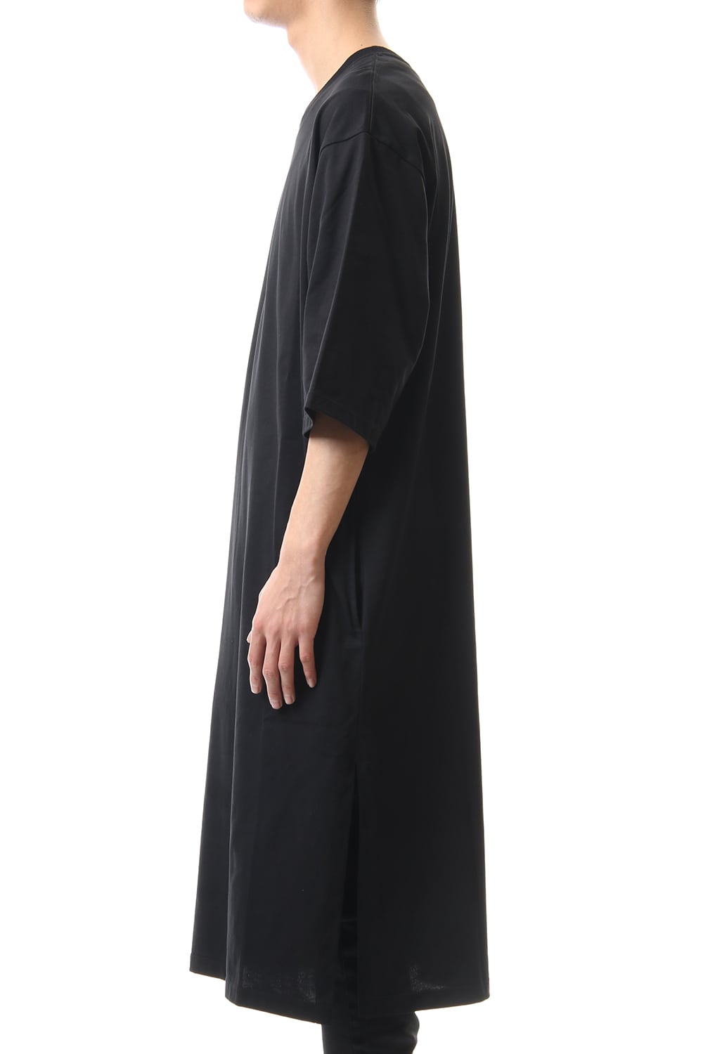 Mercerized india Long Cutsew Black