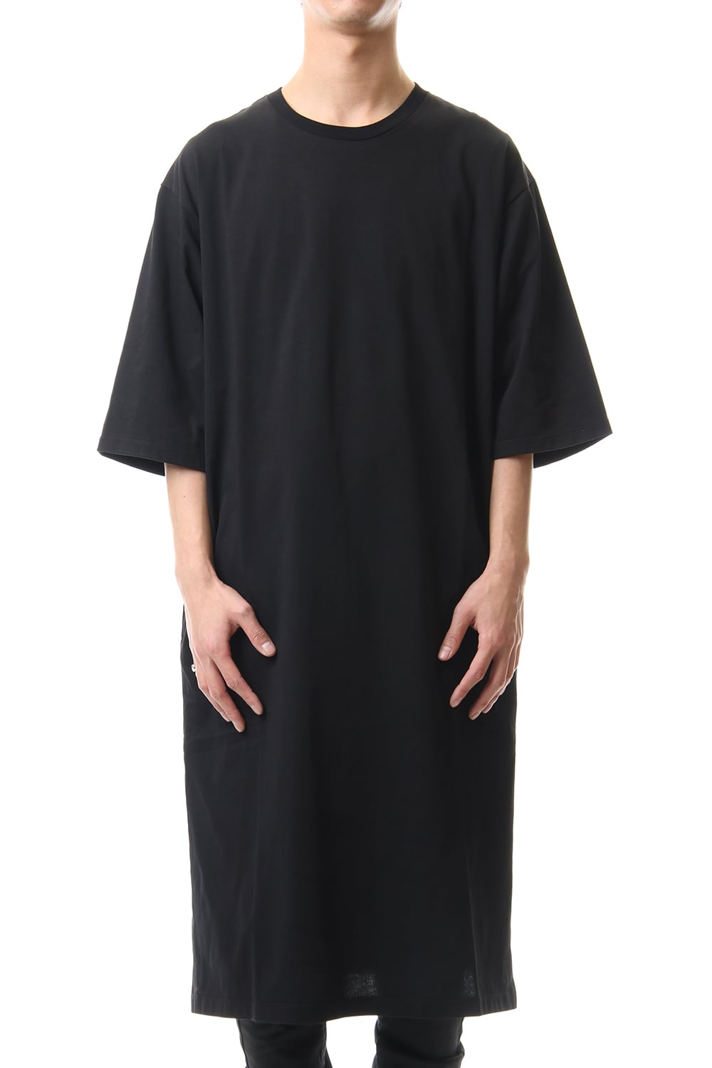 Mercerized india Long Cutsew Black