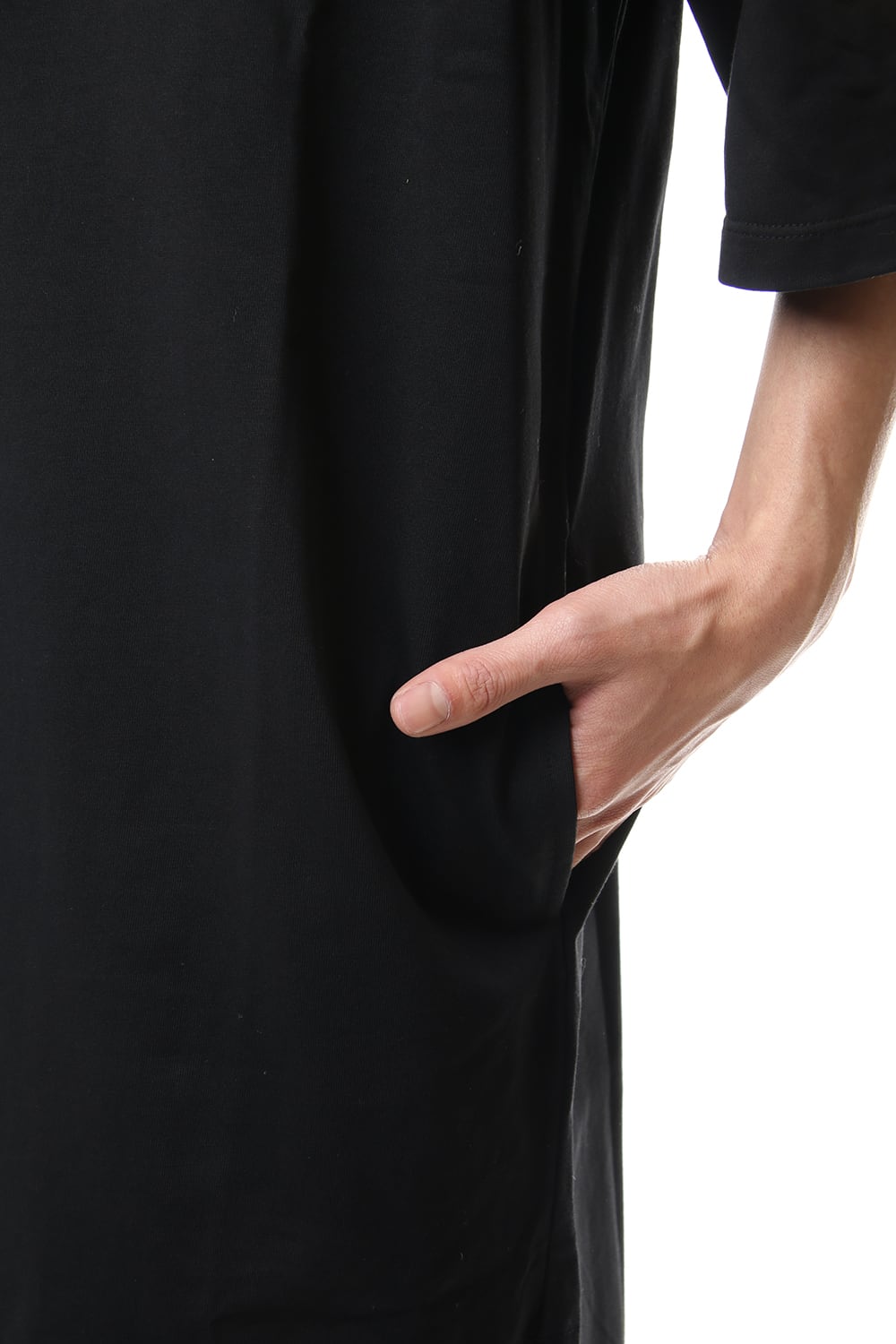 Mercerized india Long Cutsew Black