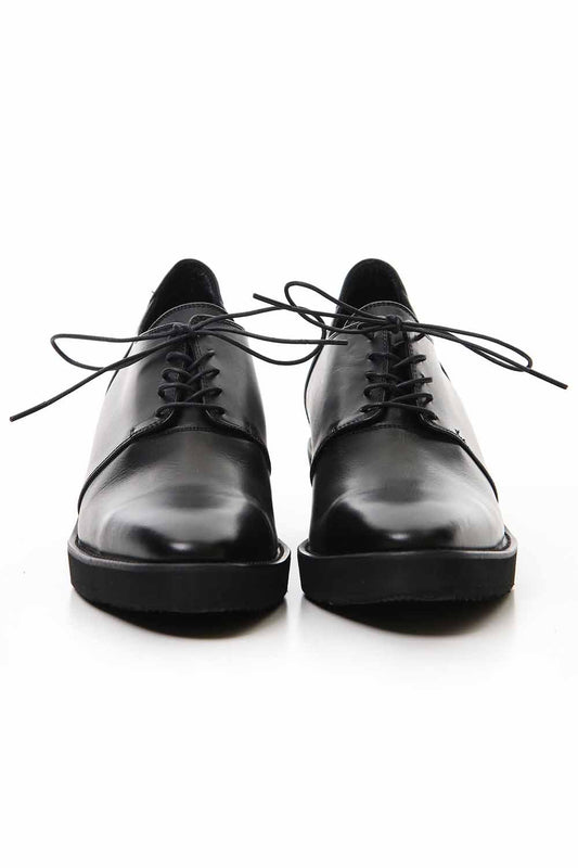 Oil Cow Smooth New Lace Up Shoes