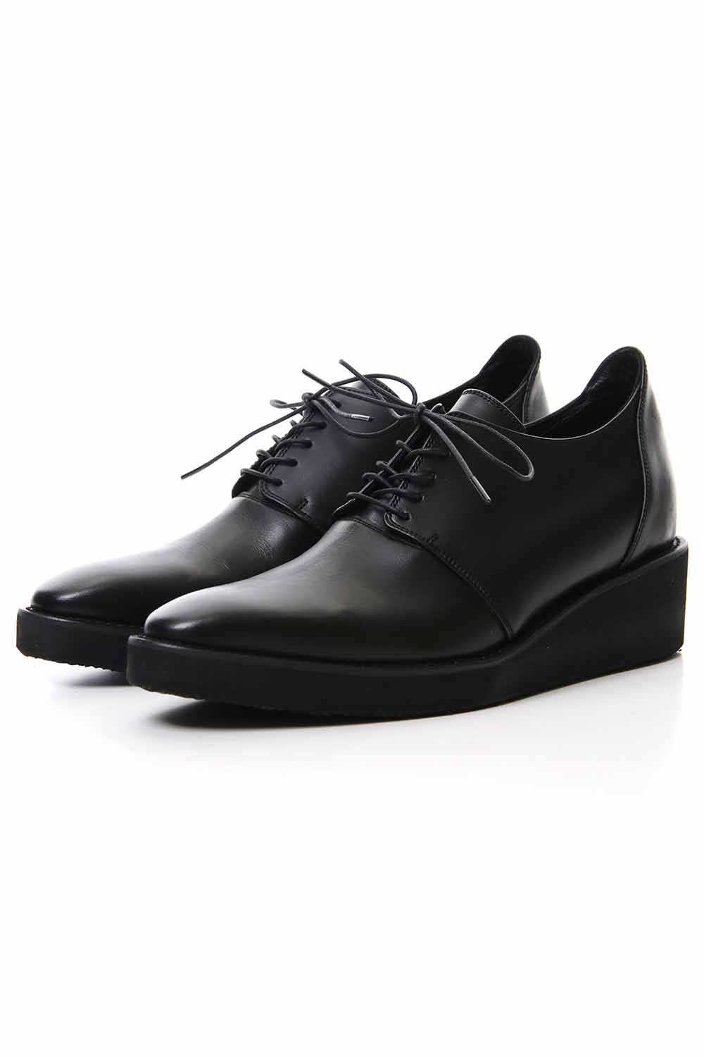 Oil Cow Smooth New Lace Up Shoes