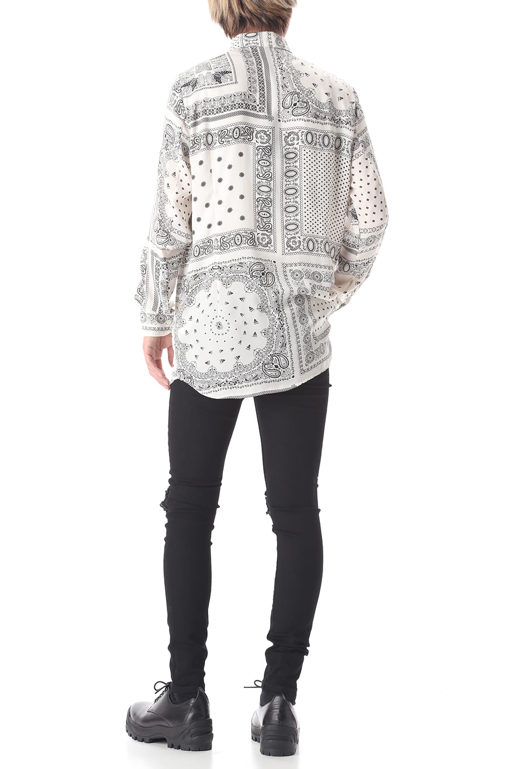 EX fit denim leggings pants (Bandana embroidery)