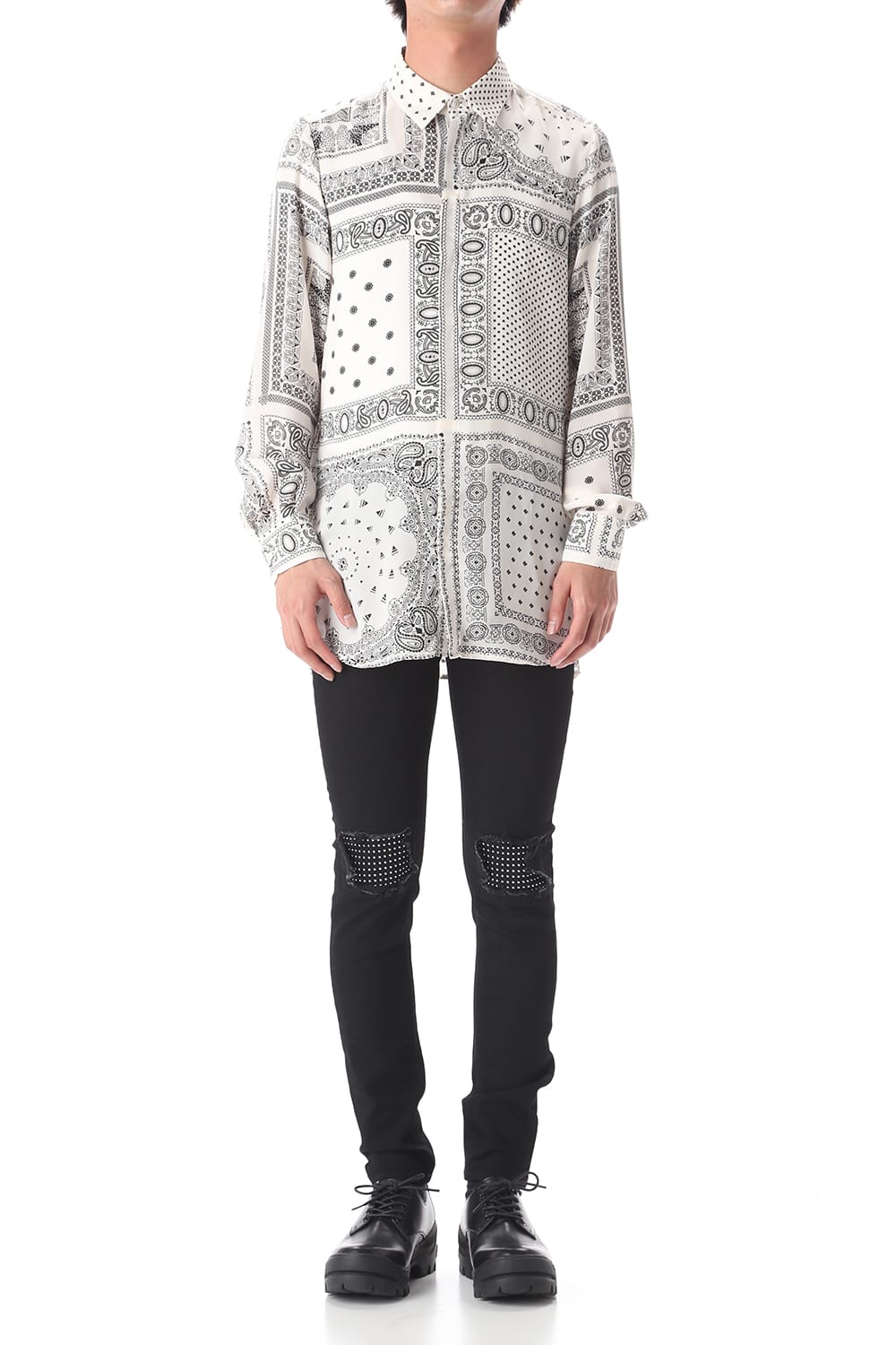 EX fit denim leggings pants (Metal dot)