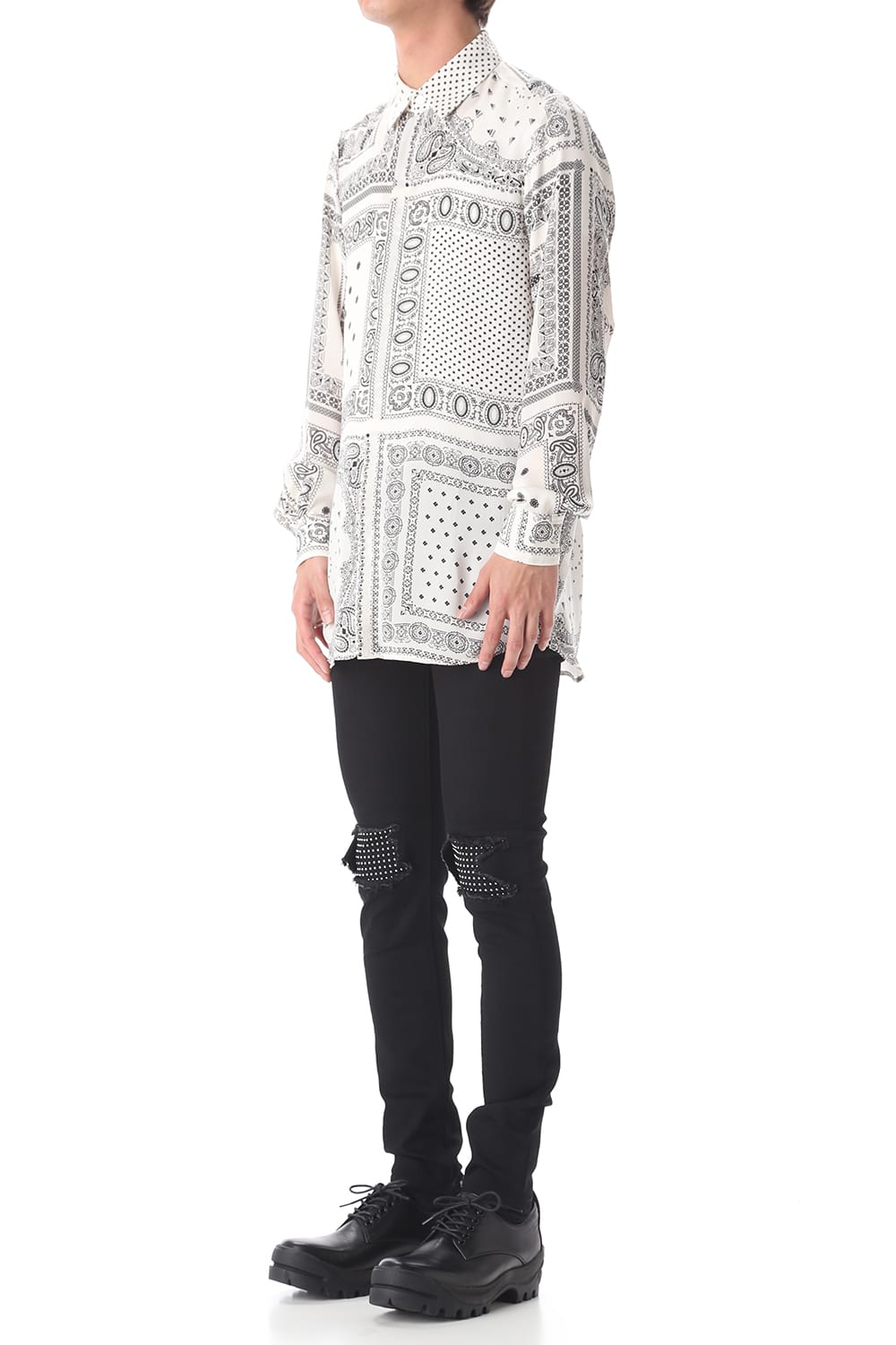 EX fit denim leggings pants (Metal dot)