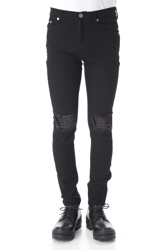 EX fit denim leggings pants (Metal dot)
